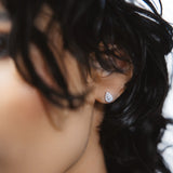 Boucles d'oreilles Bagatelle en or blanc et  Diamant laboratoire