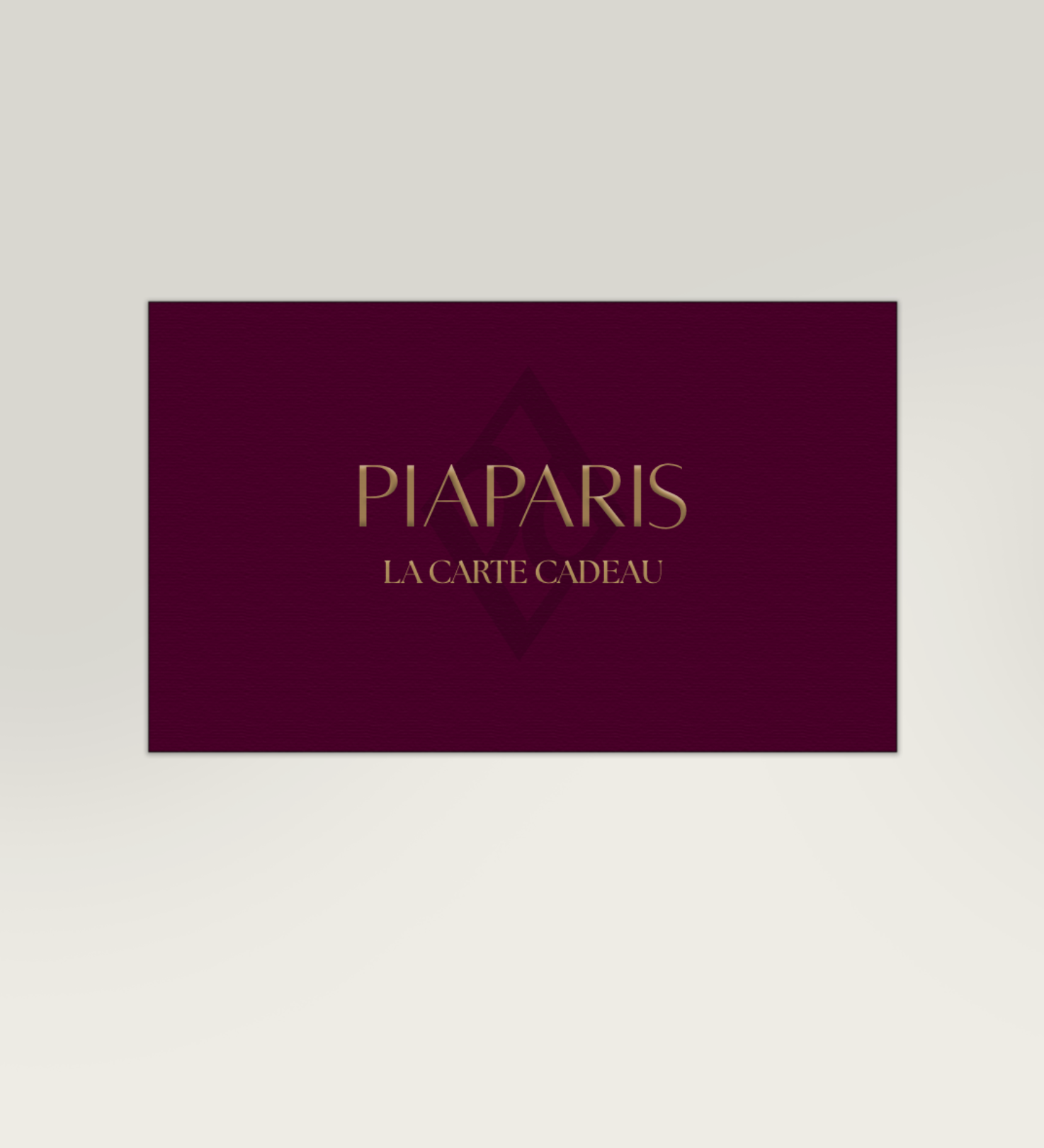 Carte cadeau bijoux en or PIAPARIS