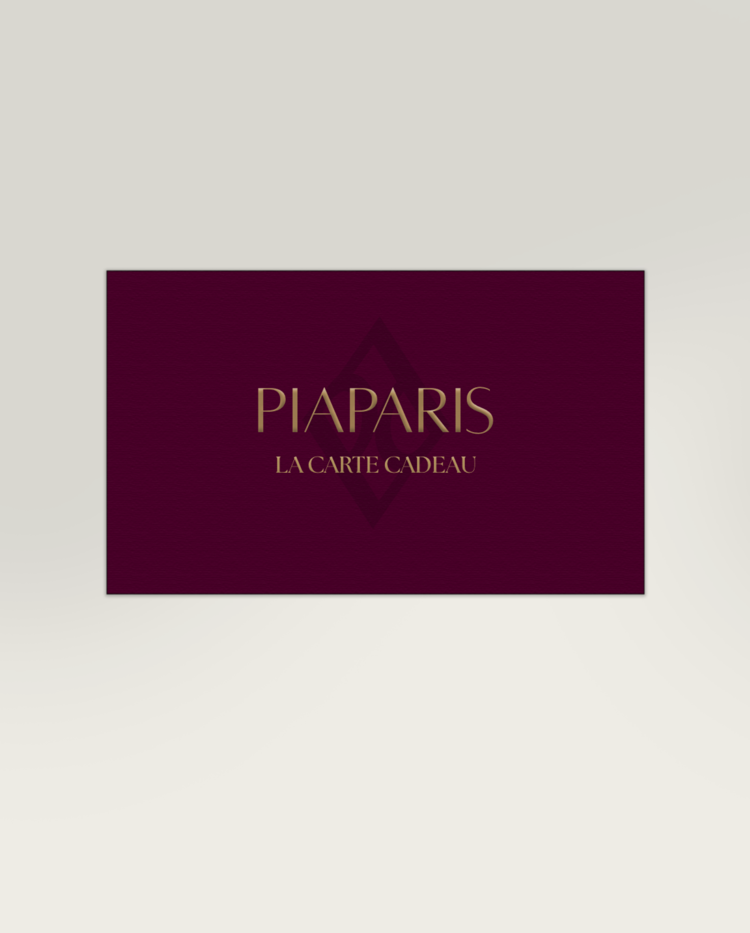 Carte cadeau bijoux en or PIAPARIS