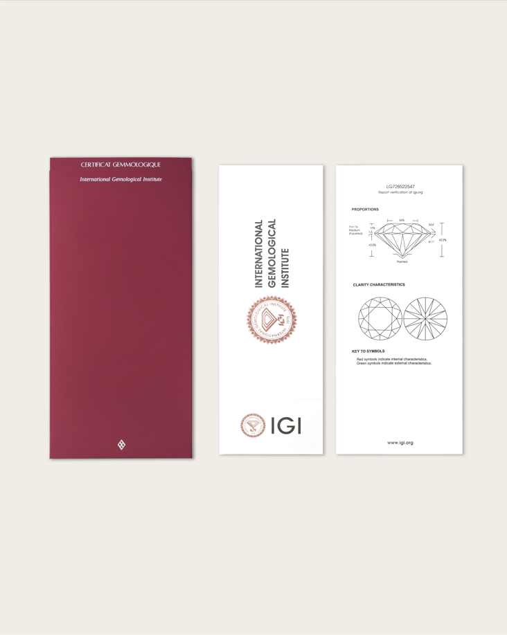 Certificat diamant de laboratoire