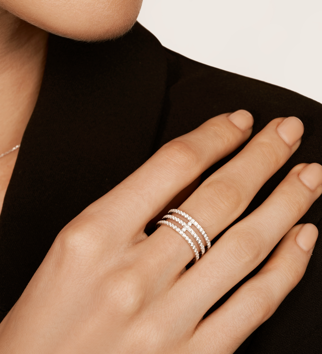 Bague Eva en or blanc 