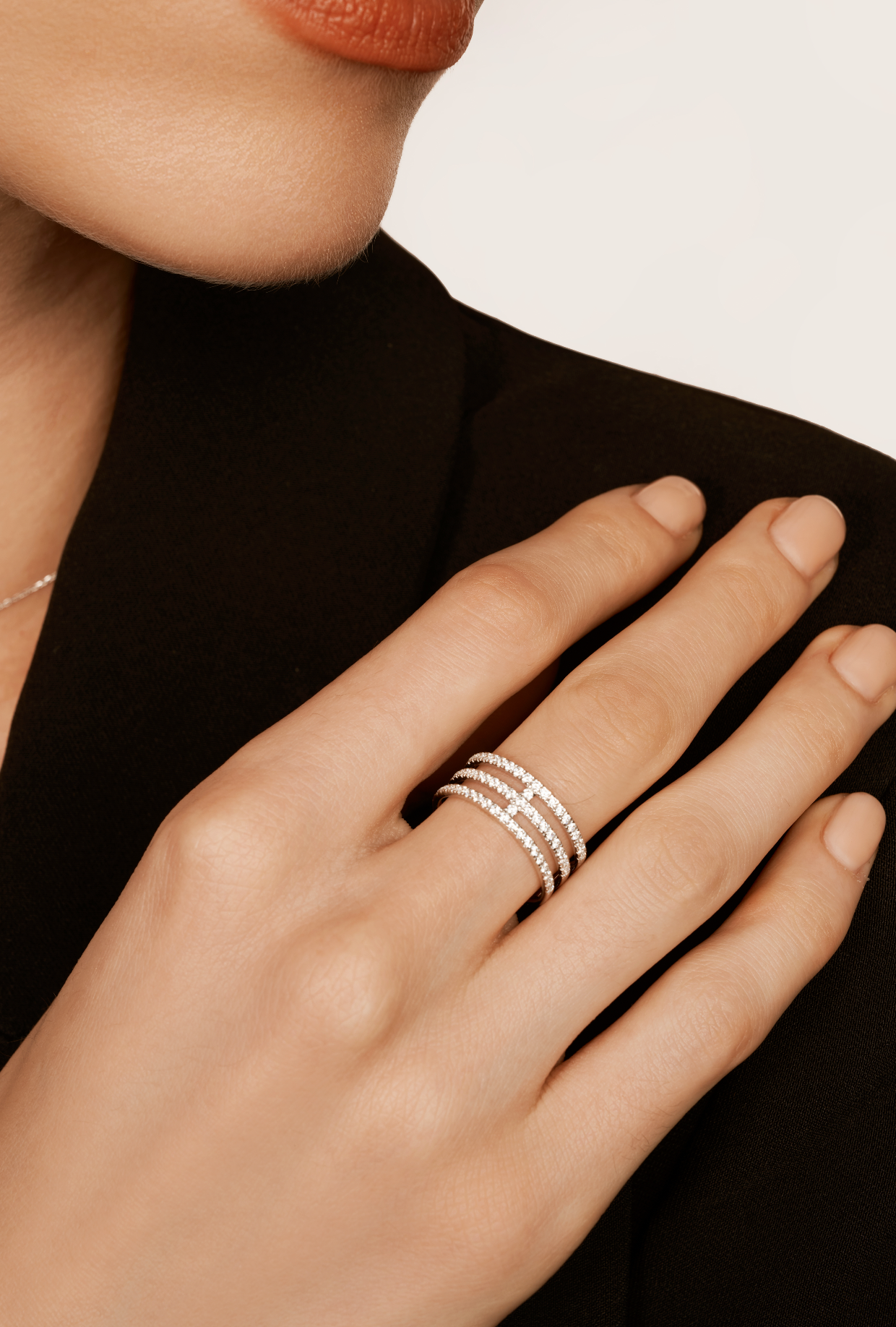 Bague Eva en or blanc 