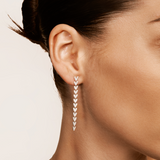 Boucles d'oreilles Alaïa en or blanc