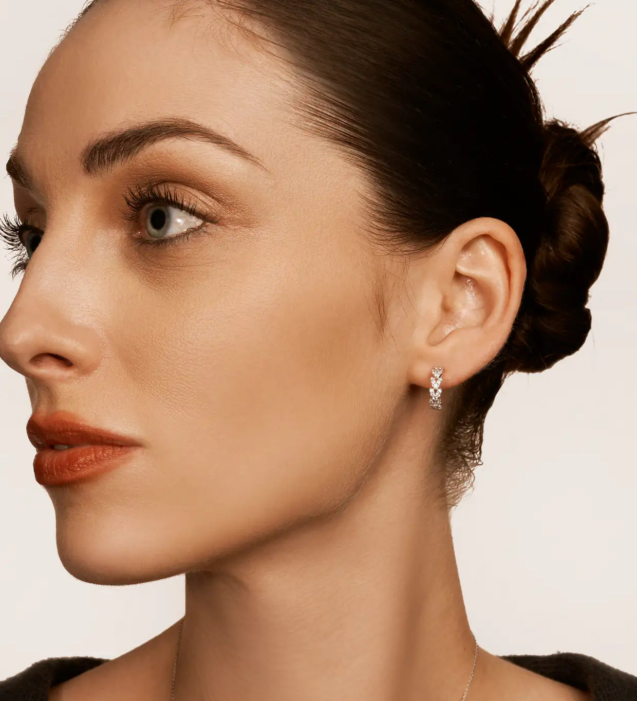 Boucles d'Oreilles Jula en or blanc 