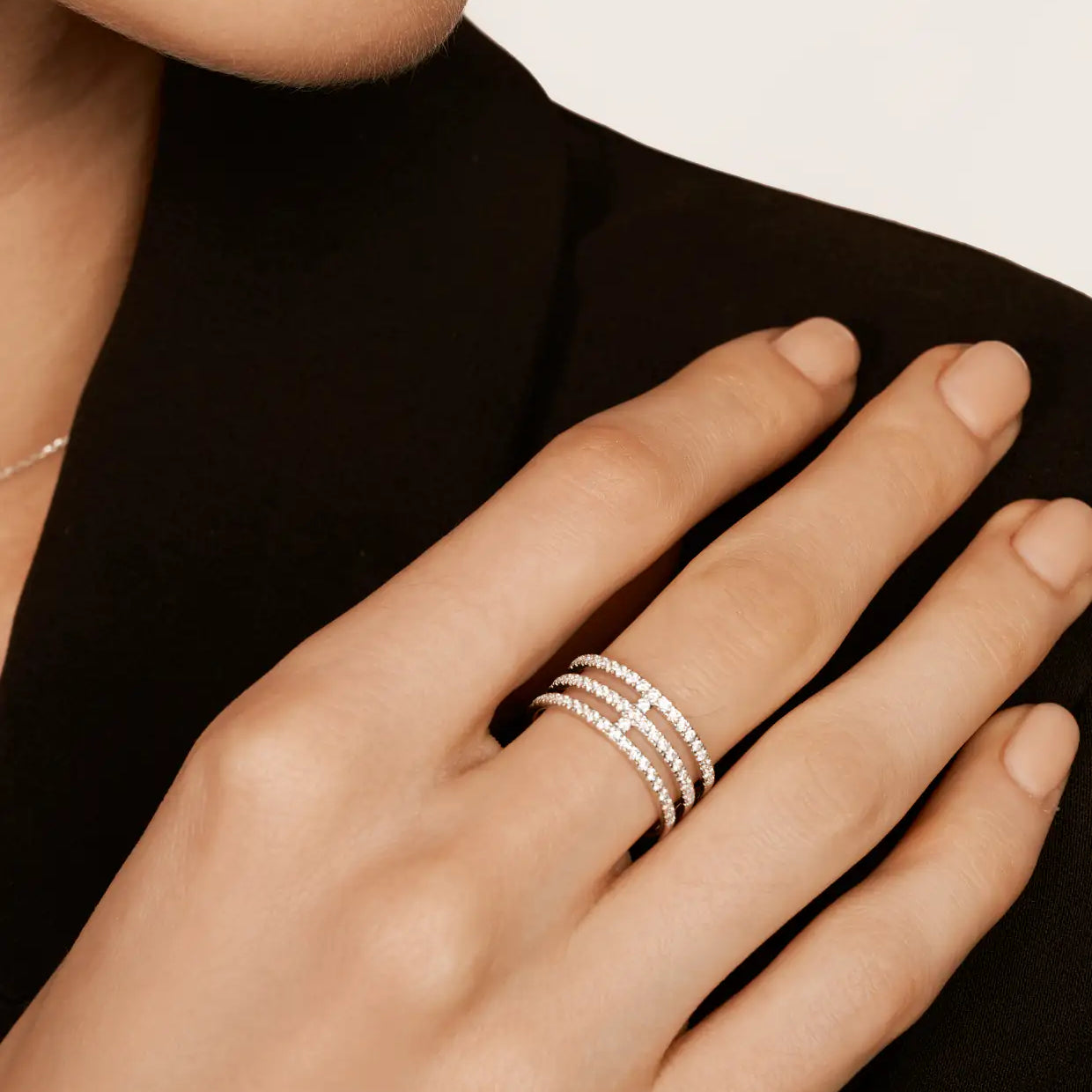 Bague Eva en or blanc 