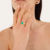 Bague Charlie Malachite en or jaune