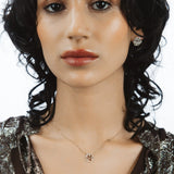 Collier Flora Brune en or jaune 