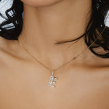 Lettre E or jaune