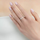 Bague Elya 1 carat en or jaune et diamant de synthèse