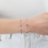 Bracelet Baby Flora Prune Or Jaune