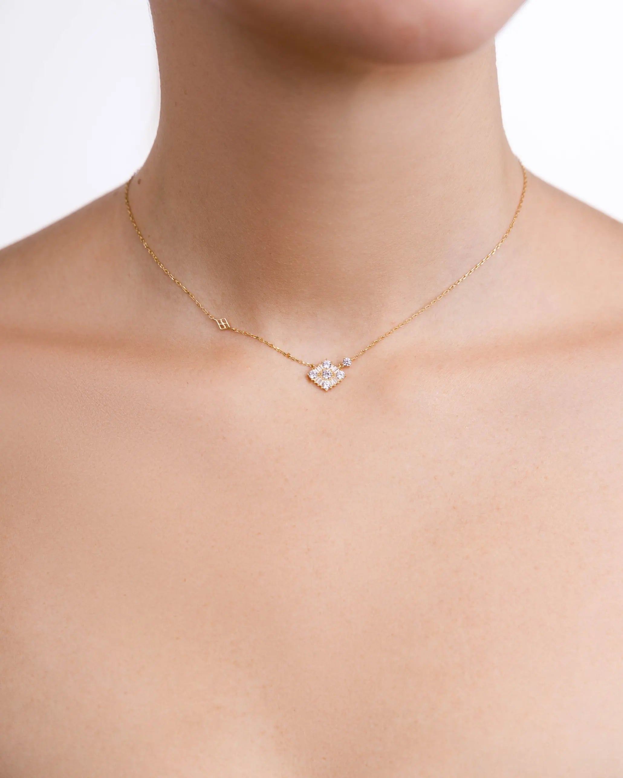 Collier Miroir porté