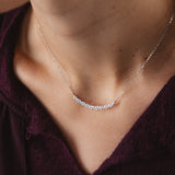 Collier rivière en or blanc et diamant de synthèse