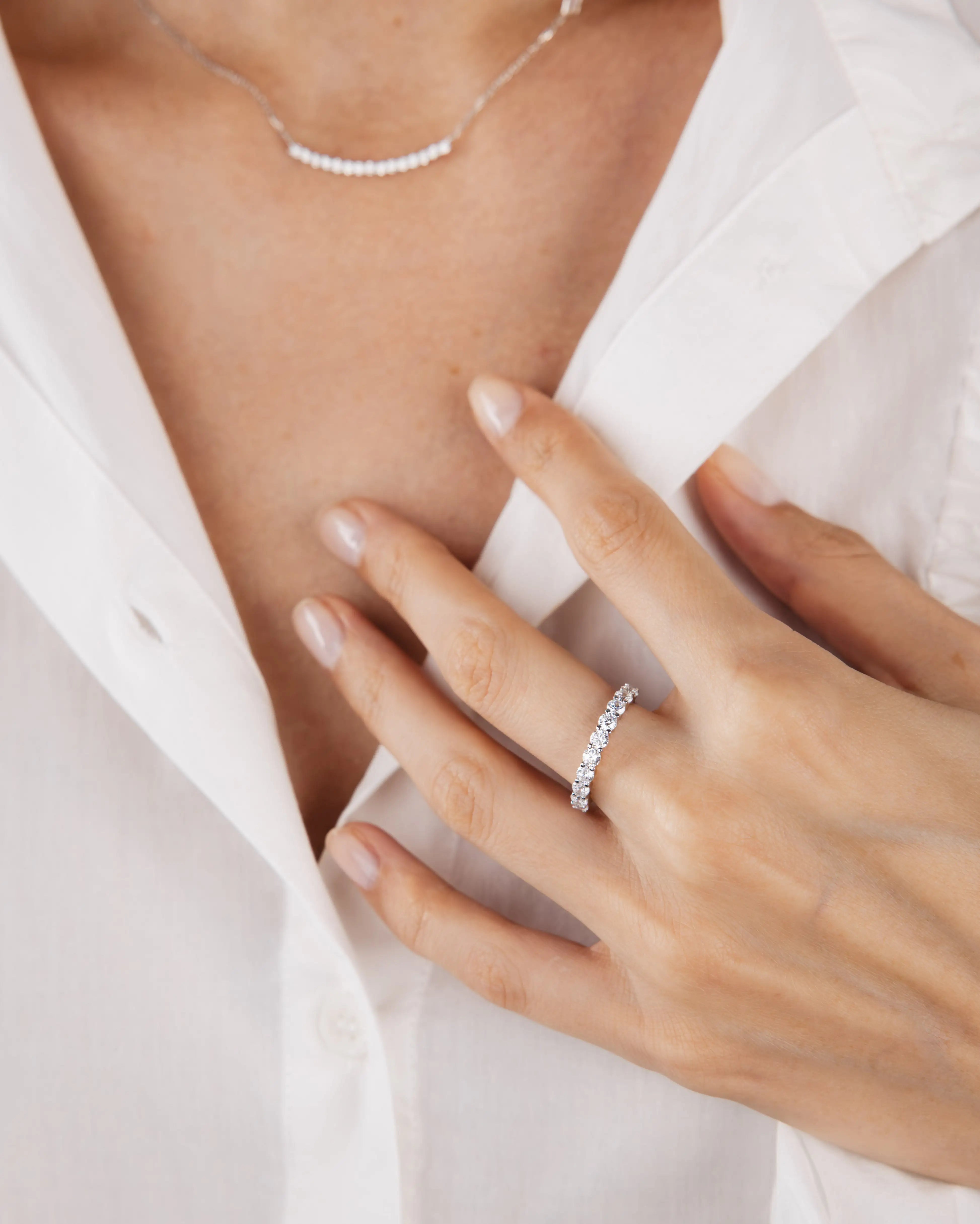 Bague Pure en or blanc 