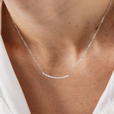 Collier Pure 0.45 carat en or blanc et diamant de synthèse