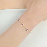 Bracelet Fiori Prune