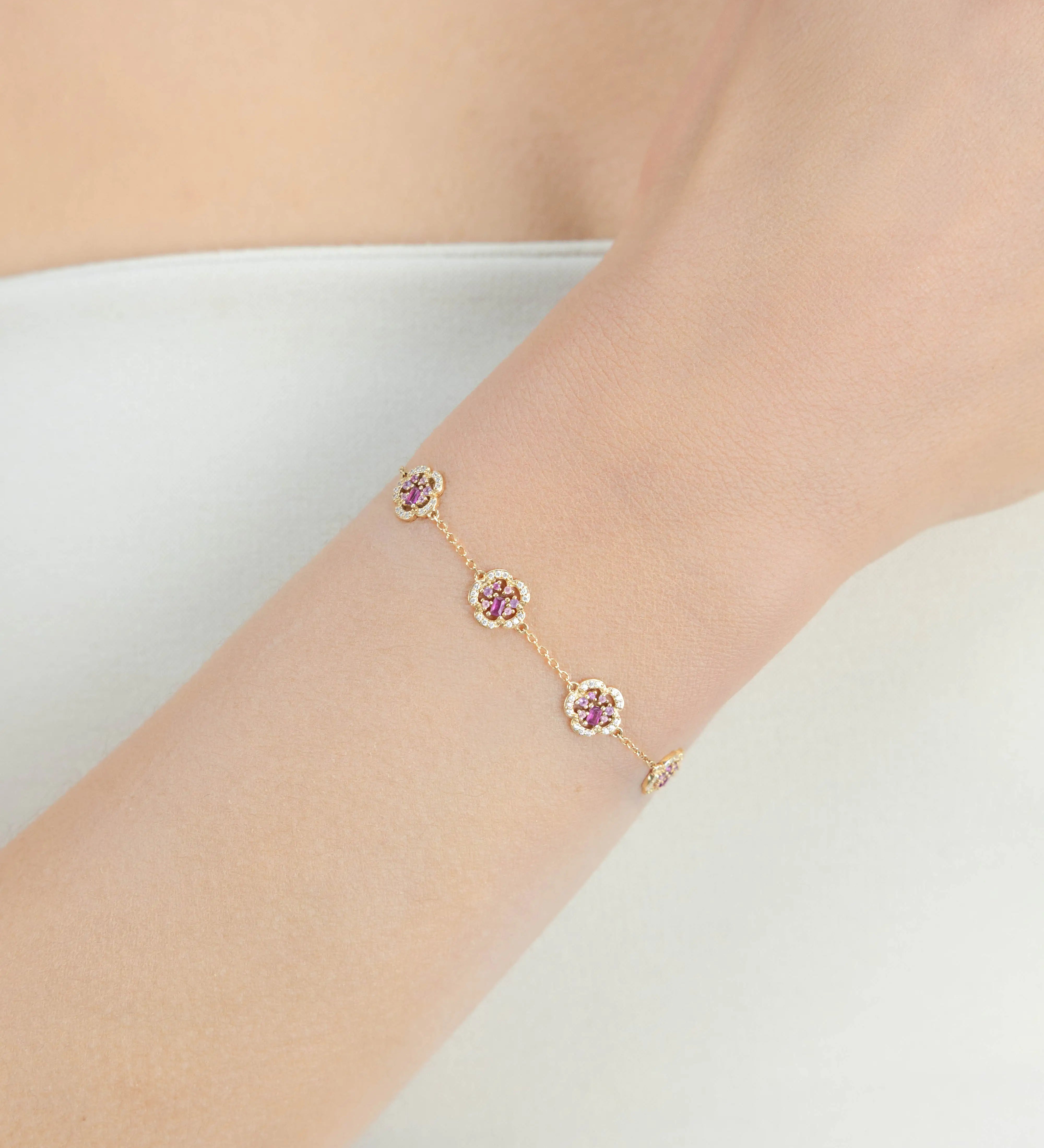 Bracelet Fiori Prune