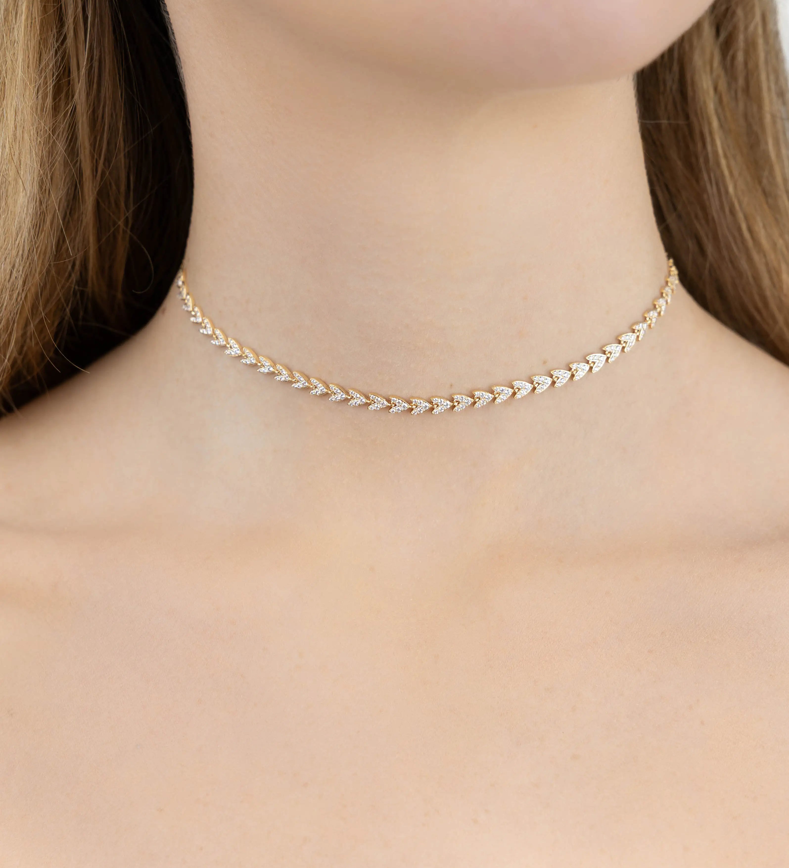 Collier Couronne Or Jaune