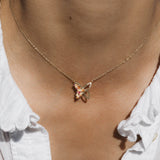 Collier Lila Rosée en Or Jaune
