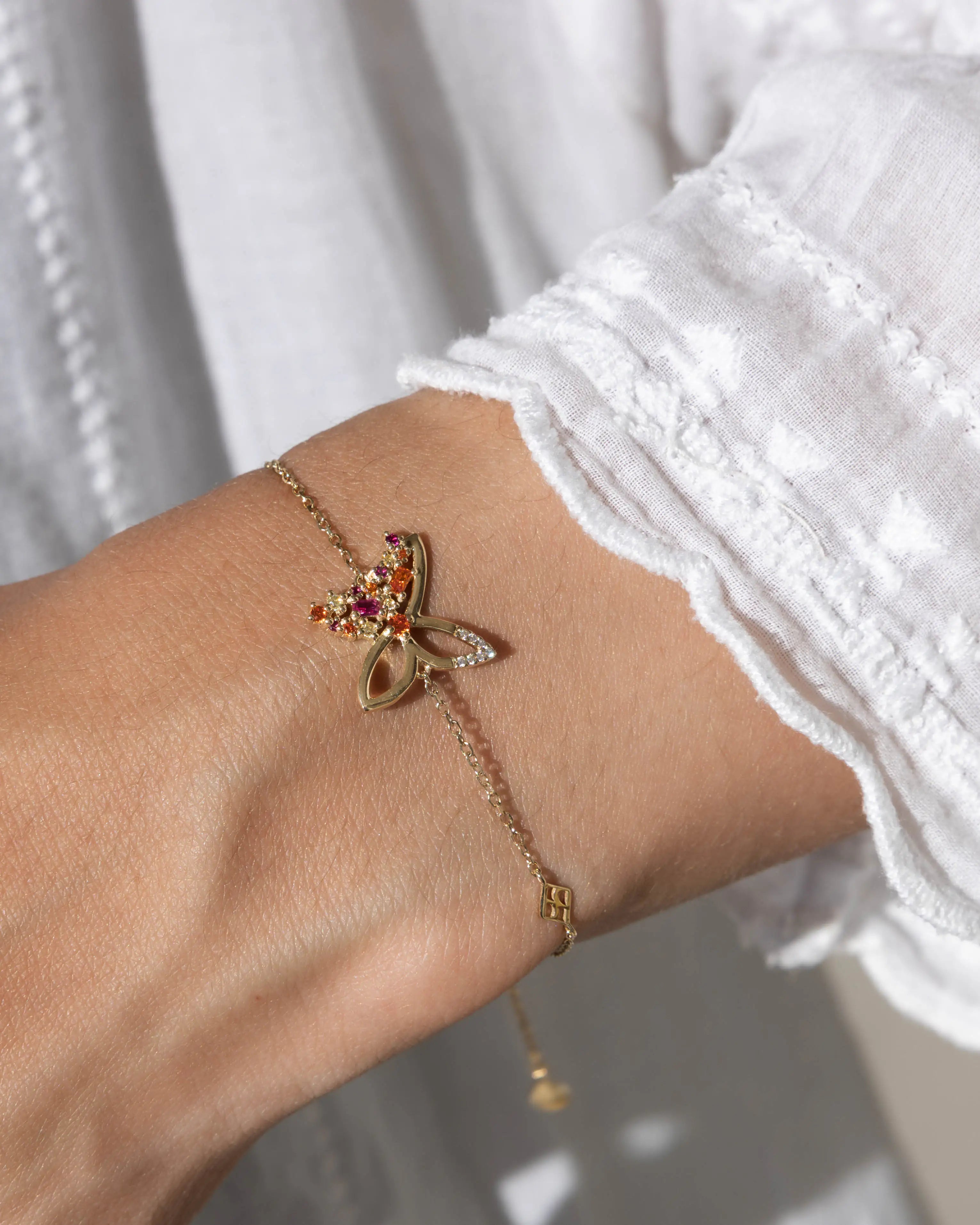 Bracelet Lila Rosée en Or Jaune