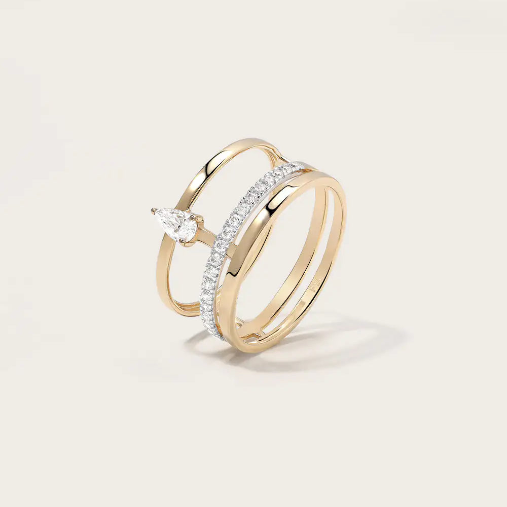 Bague Ash en or jaune