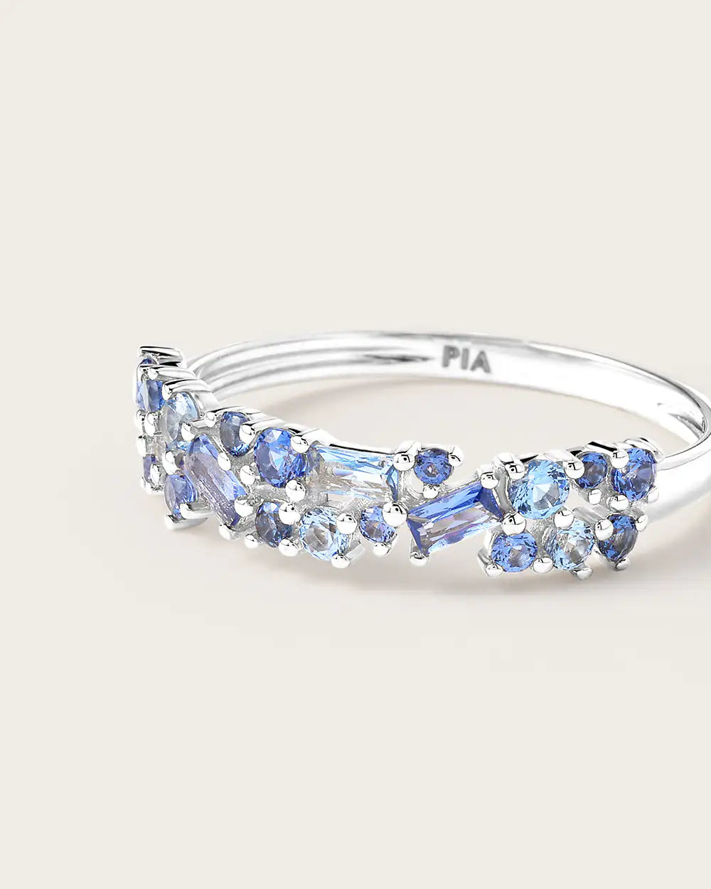 Bague Ophélie Bleue Or Blanc