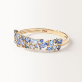 Bague Ophélie Bleue en or jaune