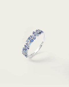 Bague Ophélie Bleue Or Blanc