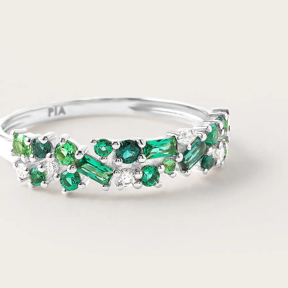 Bague Ophélie Olive Or Blanc