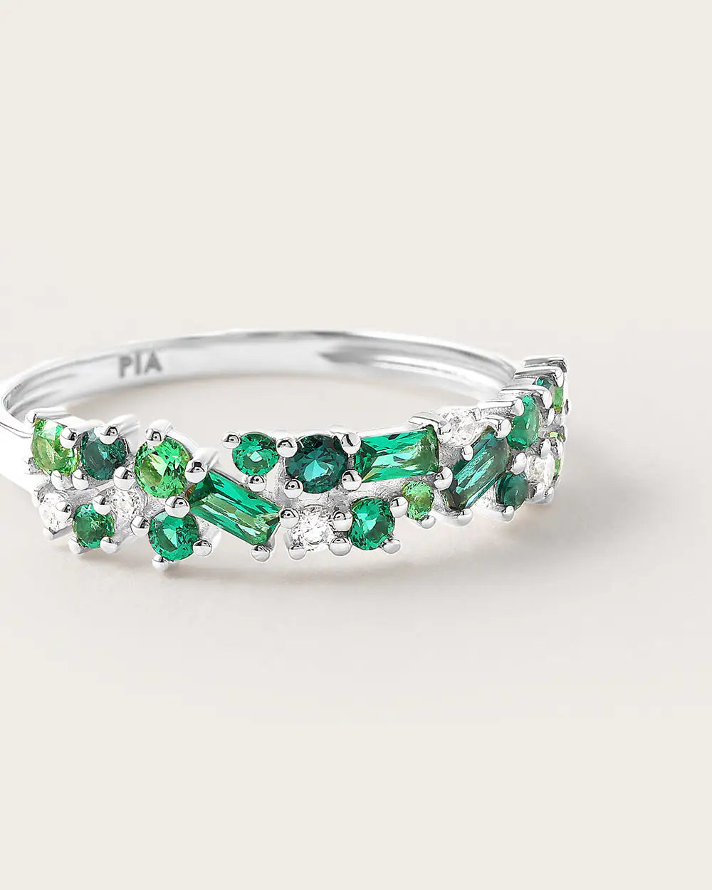 Bague Ophélie Olive Or Blanc