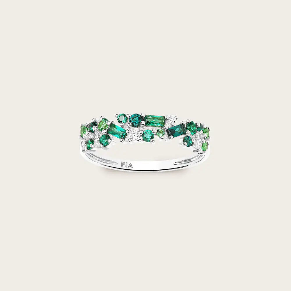 Bague Ophélie Olive Or Blanc