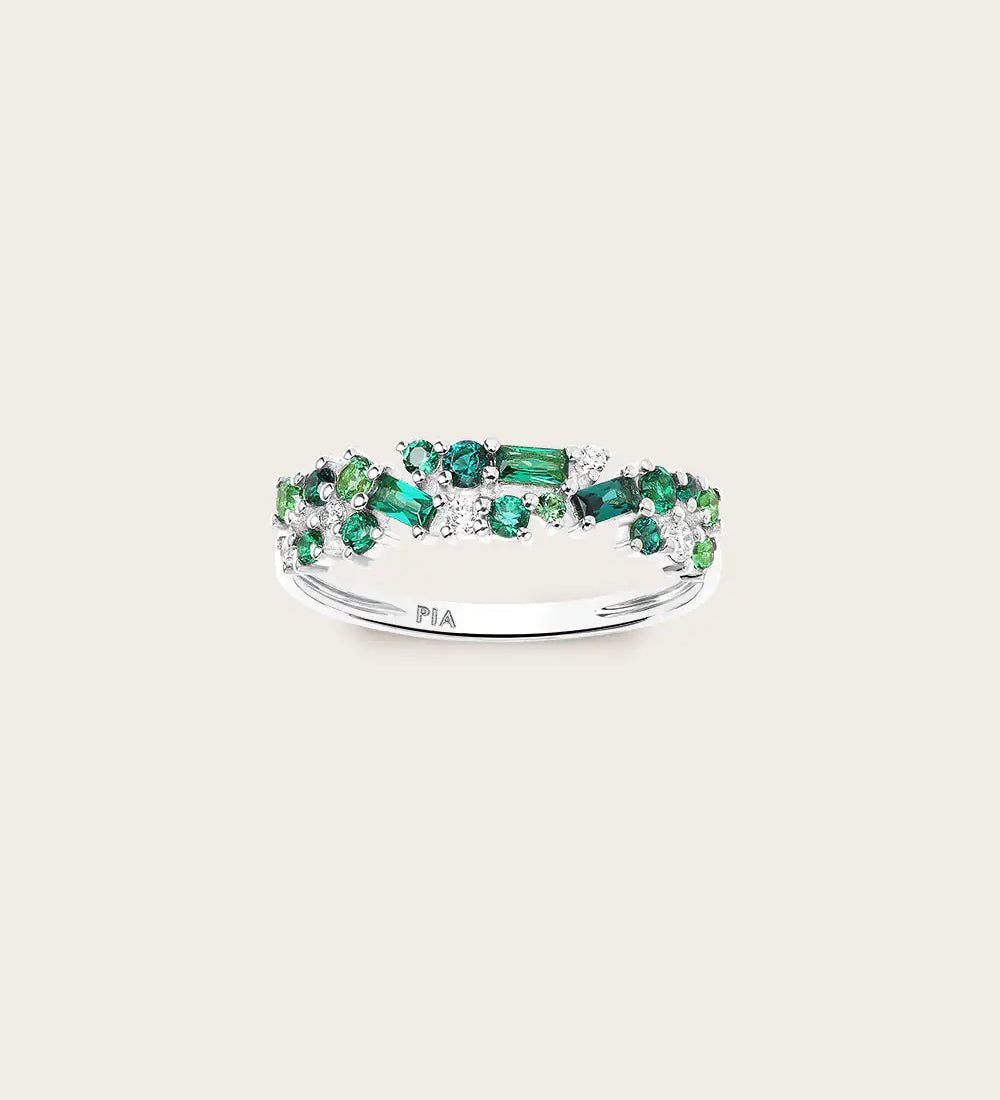 Bague Ophélie Olive Or Blanc