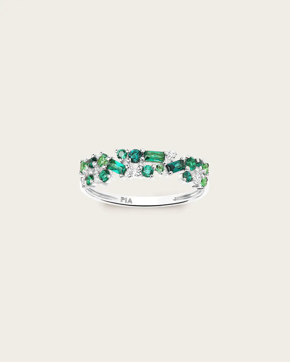Bague Ophélie Olive Or Blanc
