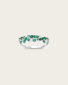 Bague Ophélie Olive Or Blanc