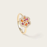 Bague Baby Flora Rosée en or jaune 