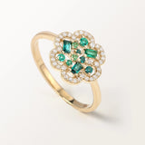 Bague Baby Flora Olive