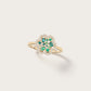 Bague Baby Flora Olive en or jaune 
