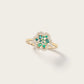 Bague Baby Flora Olive en or jaune 