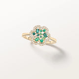 Bague Baby Flora Olive