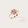 Bague Baby Flora Prune en or jaune 
