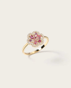 Bague Baby Flora Prune en or jaune 