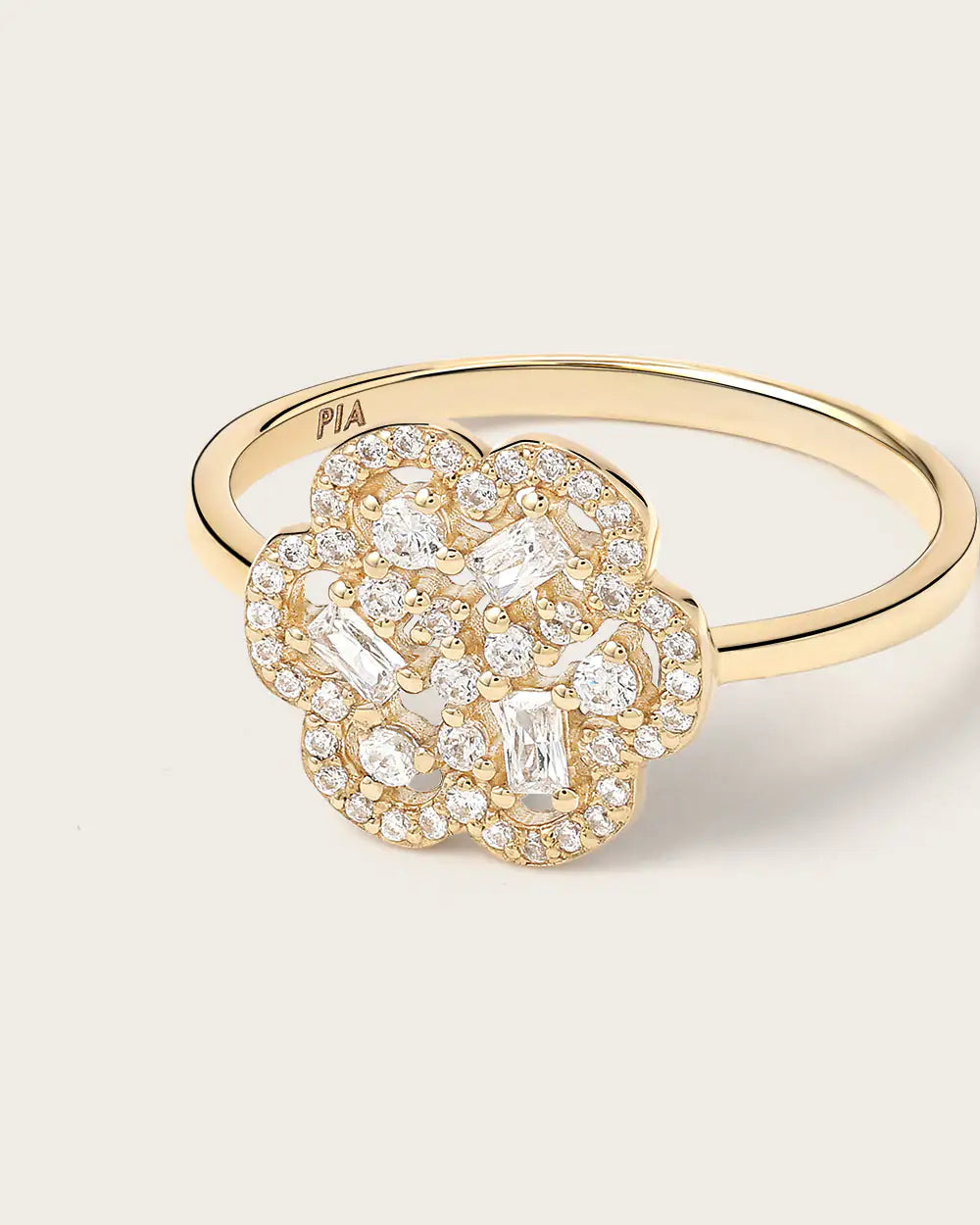 Bague Baby Flora en or jaune 