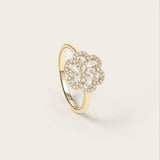 Bague Baby Flora en or jaune 