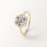 Bague Baby Flora Bleue