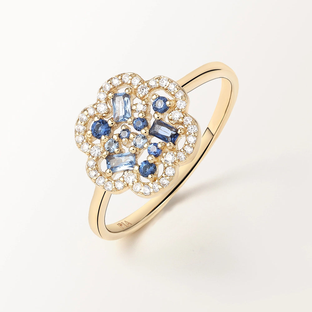Bague Baby Flora Bleue