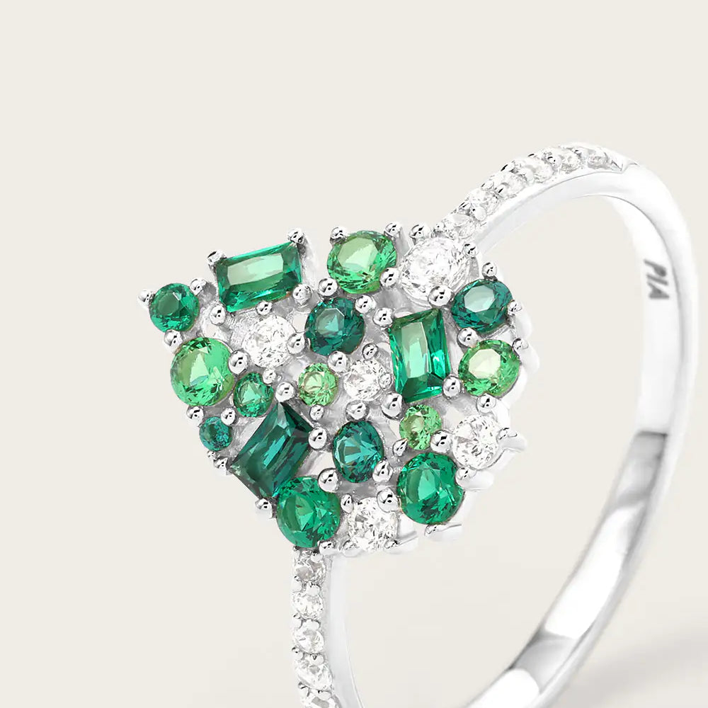 Bague Paloma Olive Or Blanc