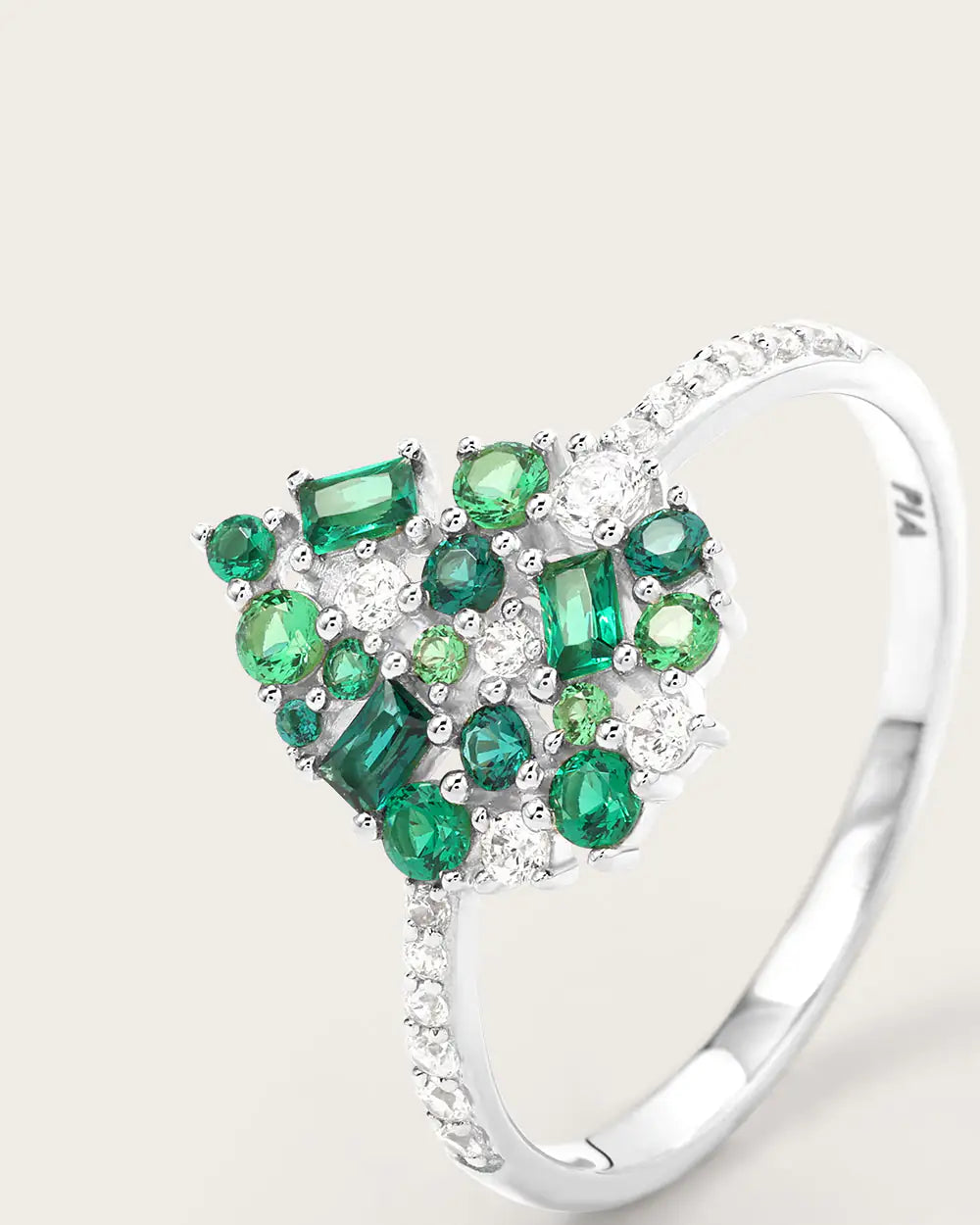 Bague Paloma Olive Or Blanc