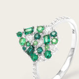 Bague Paloma Olive Or Blanc
