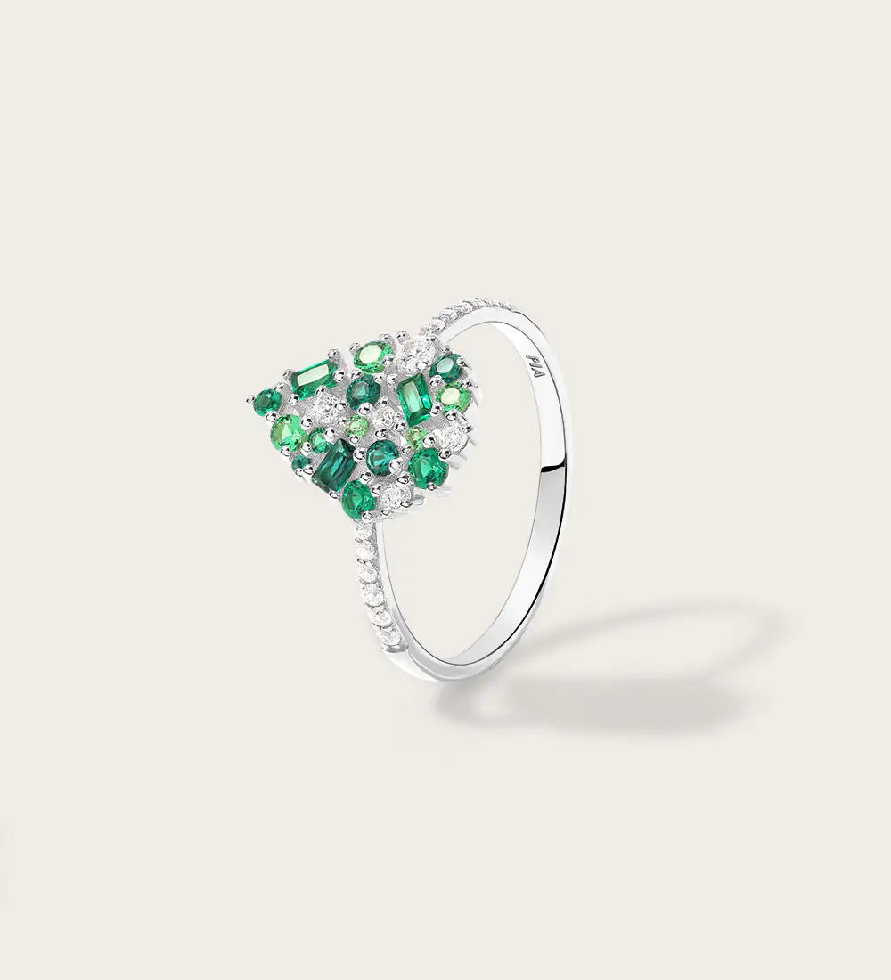 Bague Paloma Olive Or Blanc
