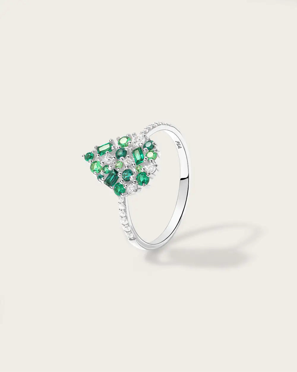 Bague Paloma Olive Or Blanc