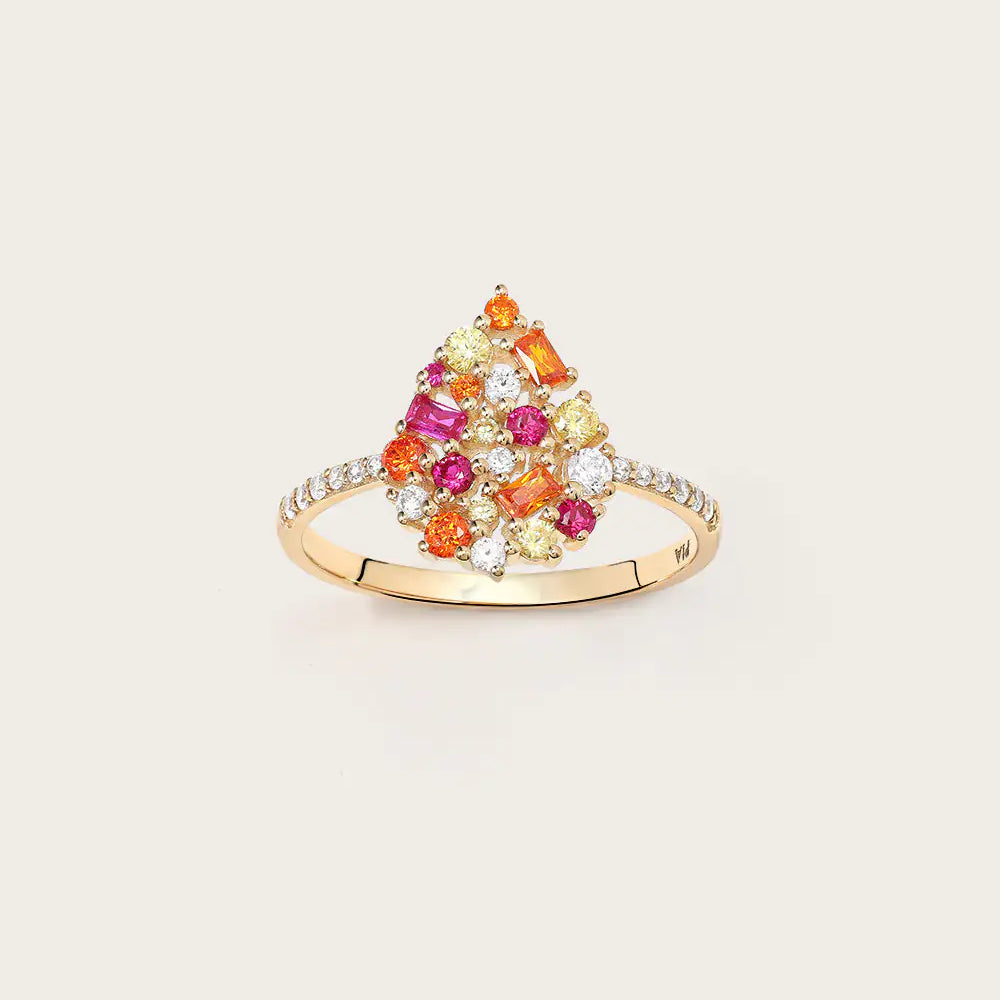 Bague Paloma Rosée en or jaune 